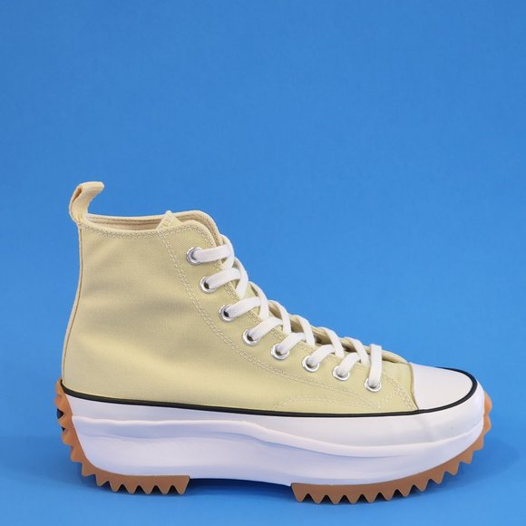 Converse Run Star Hike Hi Seasonal Color Lemon Drop Platform Sneaker A02132C NWT - Picture 2 of 6